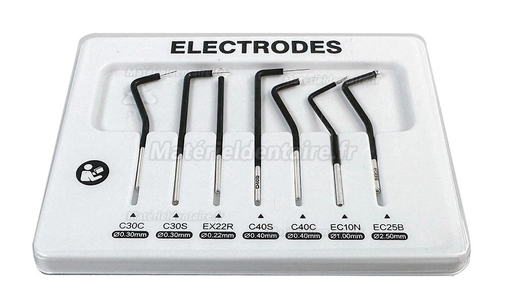 Ensemble de 7 embouts pour &eacute;lectrochirurgie dentaire
